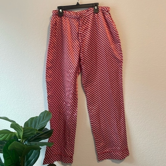 Old Navy Other - Old navy candy cane striped satin pj pants Large